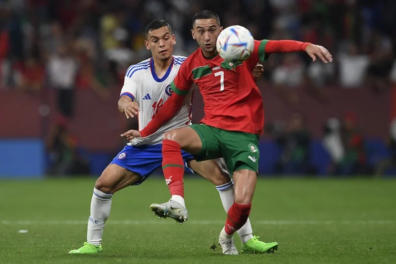 المنتخب المغربي ينتصر على الشيلي في “تحضيرات المونديال”